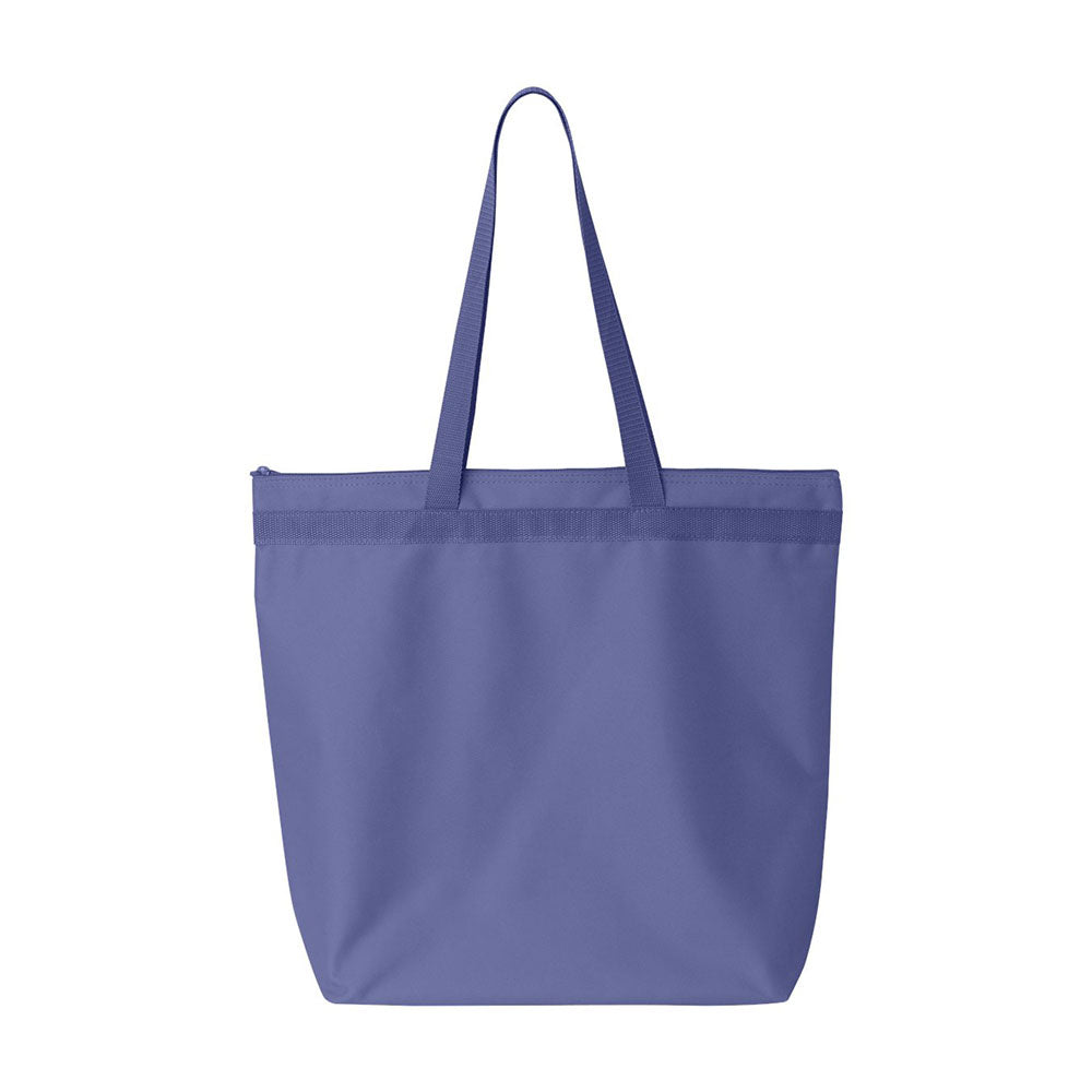 lavender zippered tote