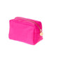 neon pink nylon pouch
