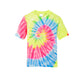 neon rainbow tie dye tee