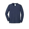 navy blue long sleeved top