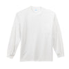 white long sleeved pocket tee