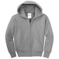 athletic heather full zip sweatshirt jacket