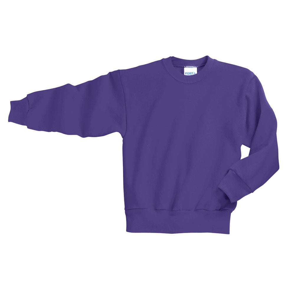 purple youth crewneck sweatshirt