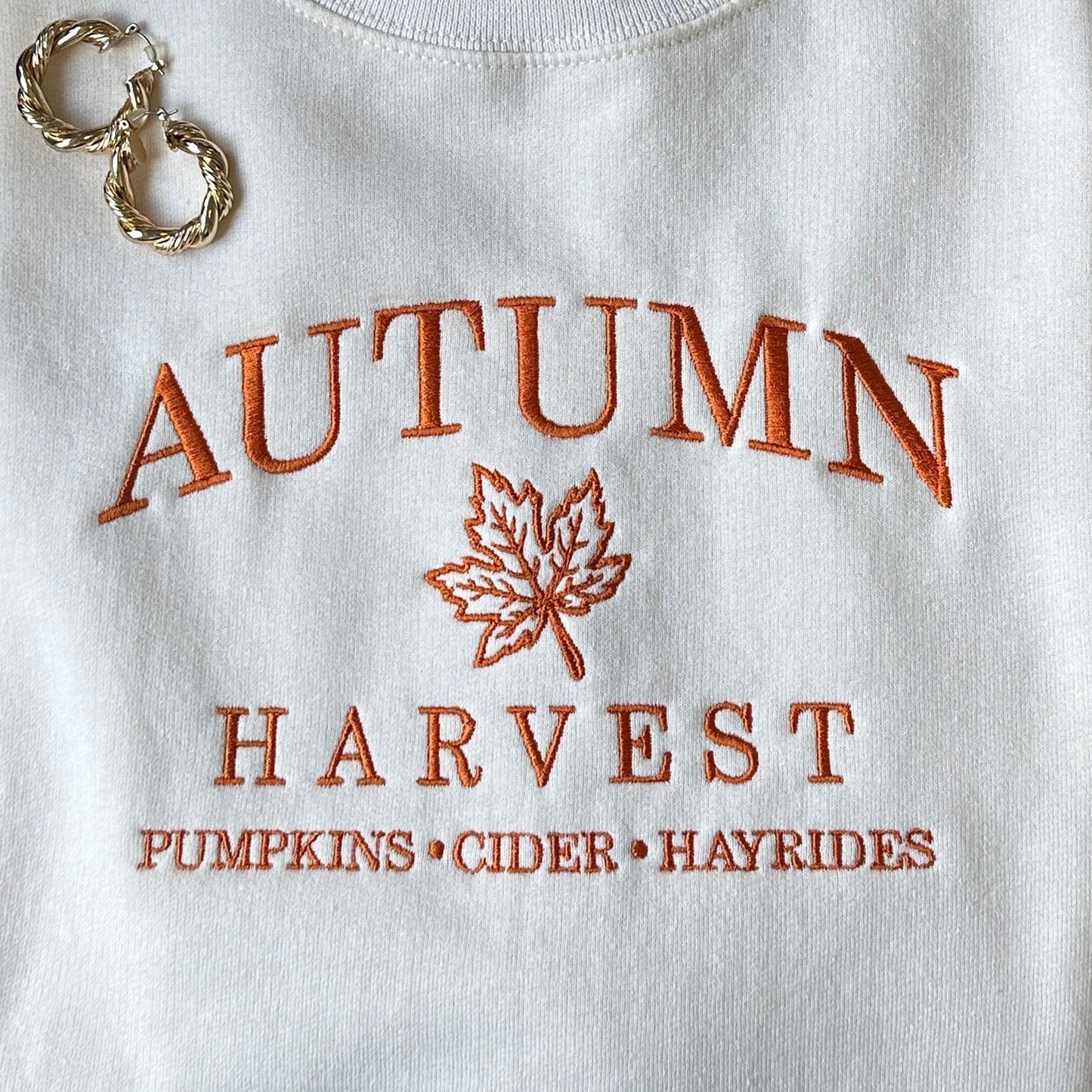 Autumn Harvest Embroidered Gemma Sweatshirt