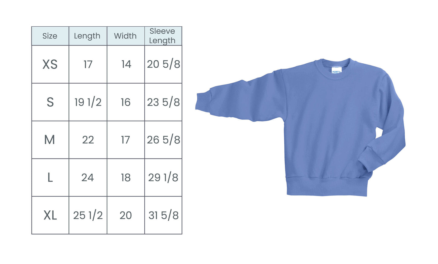 3D Embroidered Caddie Youth Crewneck Sweatshirt