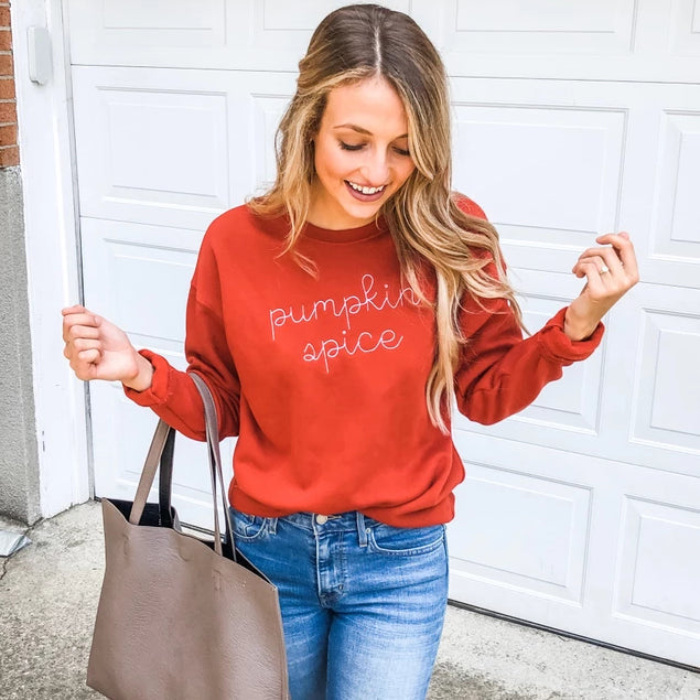 Orange Pumpkin Spice Sweatshirt