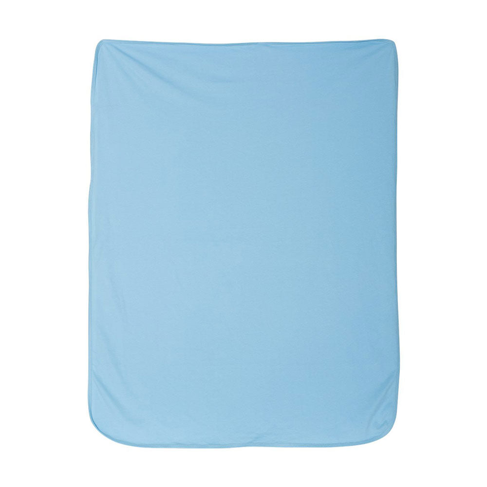 light blue baby blanket