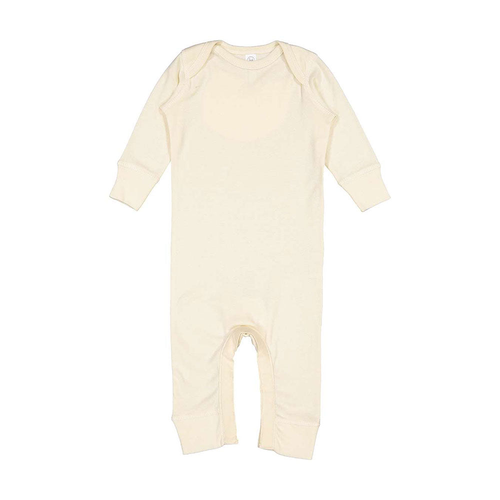 natural long sleeve infant bodysuit