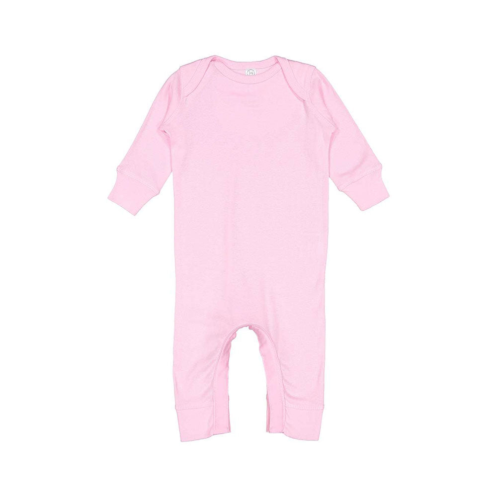 pink long sleeve infant bodysuit