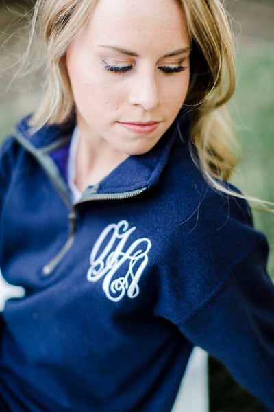 Personalized Quarter Zip Sweatshirt – Arden and Gold