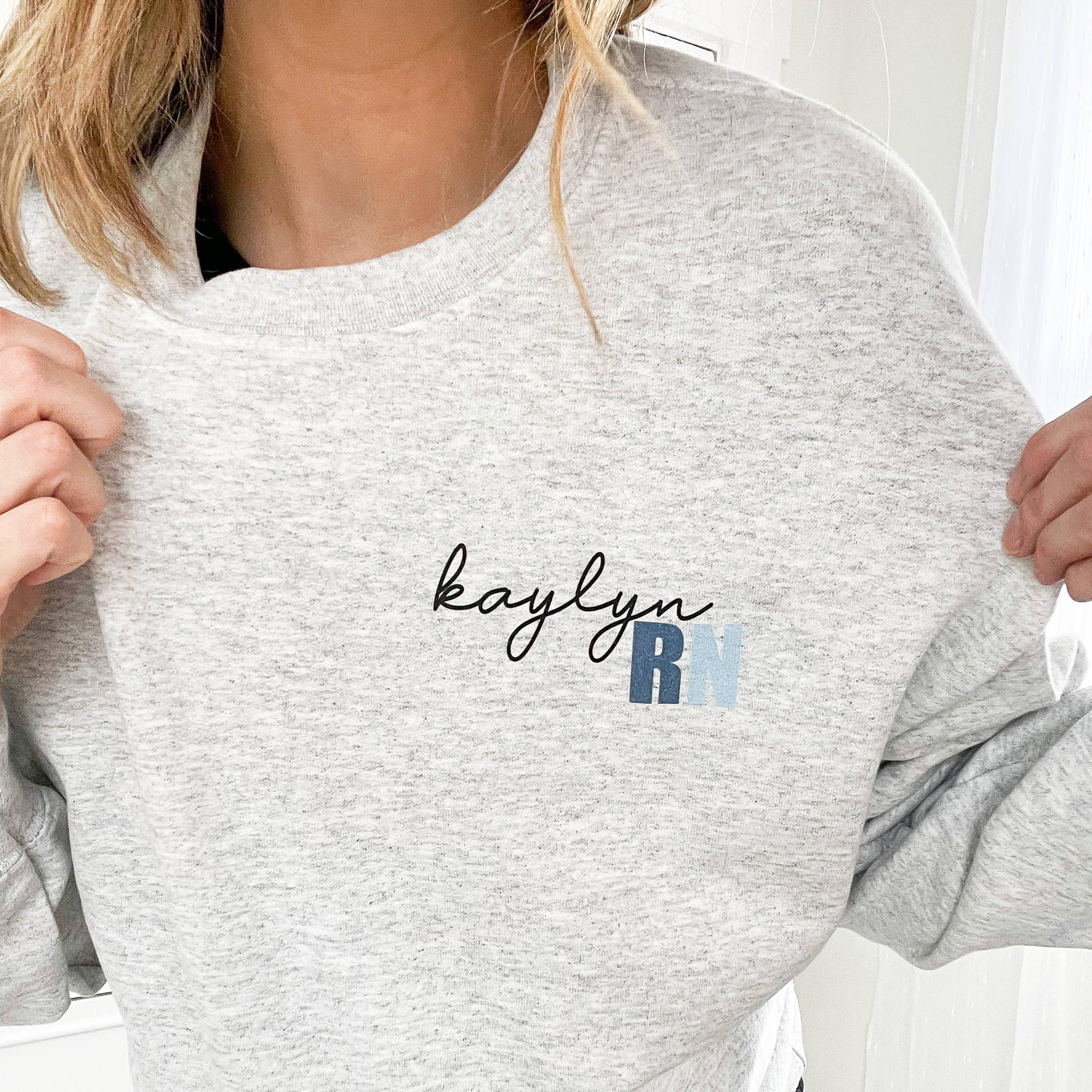 Personalized nurse sweatshirt deals